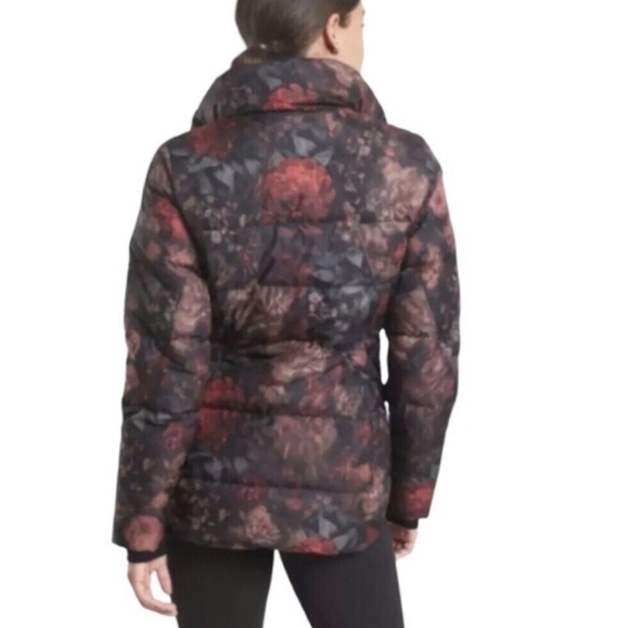 Athleta Downtown Jacket Floral Printed Down Puffer Coat - Size XXS - Picture 2 of 16